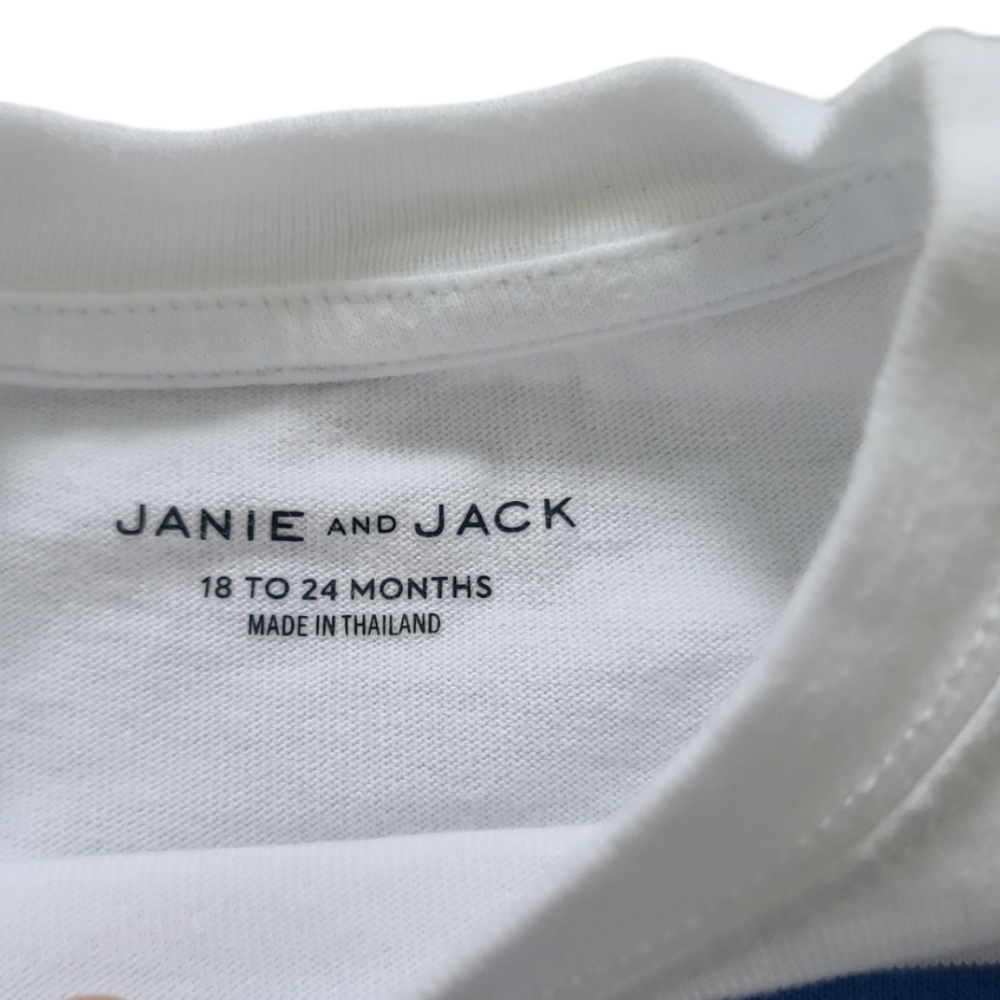Janie & Jacks Baby Boys Blue Striped Long Sleeve Tee - Picture 5 of 5